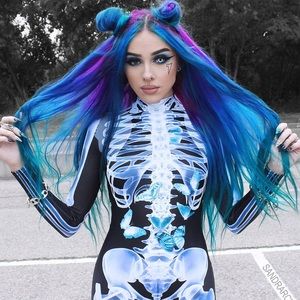 Badinka women’s skeleton Halloween costume size Large